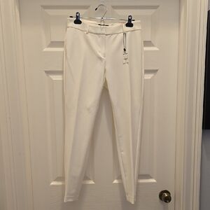 Elegant White Slim-Fit Pants